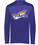 PURPLE DRIFIT HOODED LONGSLEEVE SHIRT THIN WITH SCREENED LOGO