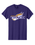 GILDAN UNISEX PURPLE COTTON TSHIRT WITH SCREENED LOGO