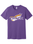BELLA UNISEX SOFT COTTON PURPLE TSHIRT WITH SCREENED LOGO