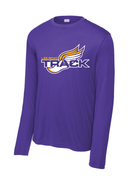 PURPLE UNISEX DRIFIT LONG SLEEVE WITH SCREENED LOGO