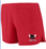 WOMENS RED DRIFIT TRACK SHORT WITH SCREENED LOGO