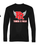 BLACK UNISEX LONG SLEEVE DRIFIT WITH SCREENED LOGO 