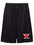 BLACK MENS DRIFIT SHORT 7 INCH WITH SCREENED LOGO 