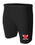 MENS BLACK RUNNING COMPRESSION SHORT WITH SCREENED LOGO