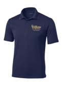 NAVY MENS DRIFIT POLO WITH EMBROIDERED (THE WILLOW SCHOOL) LOGO