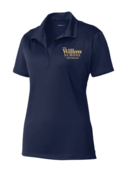 NAVY WOMENS DRIFIT POLO WITH EMBROIDERED (THE WILLOW SCHOOL) LOGO