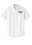 MENS WHITE OXFORD BUTTON DOWN SHORT SLEEVE SHIRT WITH (THE WILLOW SCHOOL) LOGO EMBROIDERED
