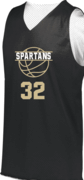 RUSSELL WOMENS MESH REVERSIBLE JERSEY WITH SCREENED LOGO & # BOTH SIDES