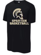 BLACK UNISEX DRIFIT SHORT SLEEVE WITH SCREENED LOGO ON FRONT