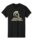 UNISEX BLACK COTTON TSHIRT WITH SCREENED LOGO 