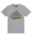 UNISEX SPORT GREY COTTON TSHIRT WITH SCREENED LOGO ON FRONT