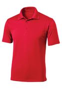 UNISEX RED DRIFIT POLO WITH EMBROIDERED LOGO
