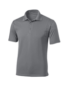 UNISEX CHARCOAL GREY DRIFIT POLO WITH EMBROIDERED LOGO