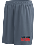 CHARCOAL GREY DRIFIT SHORTS W POCKETS AND SCREENED LOGO
