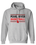 GILDAN SPORT GREY HOODED SWEATSHIRT W SCREENED LOGO