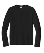 UNISEX BLACK LONG SLEEVE DRIFIT SHIRT W SCREENED LOGO ON FRONT