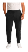 COTTON SWEATPANT JOGGER WITH CUFFED BOTTOM, POCKETS,  AND SCREENED LOGO