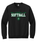 GILDAN BLACK CREW SWEAT WITH NEW SCREENED LOGO