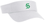 WHITE ADJUSTABLE VISOR WITH EMBROIDERED S