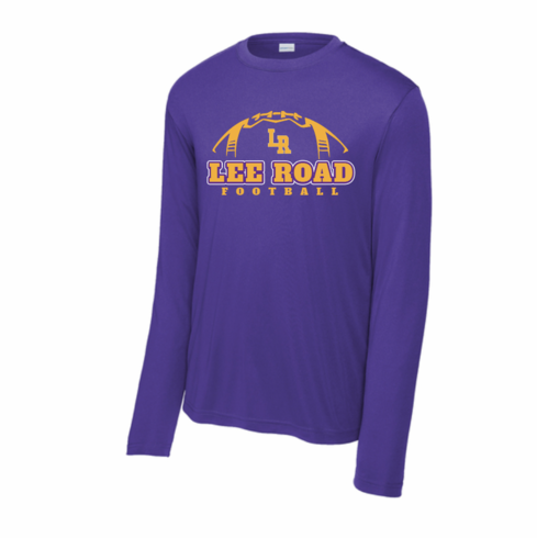 PURPLE LONG SLEEVE DRIFIT SHIRT W SCREENED LOGO
