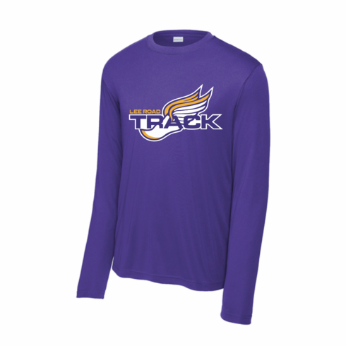 PURPLE UNISEX DRIFIT LONG SLEEVE WITH SCREENED LOGO