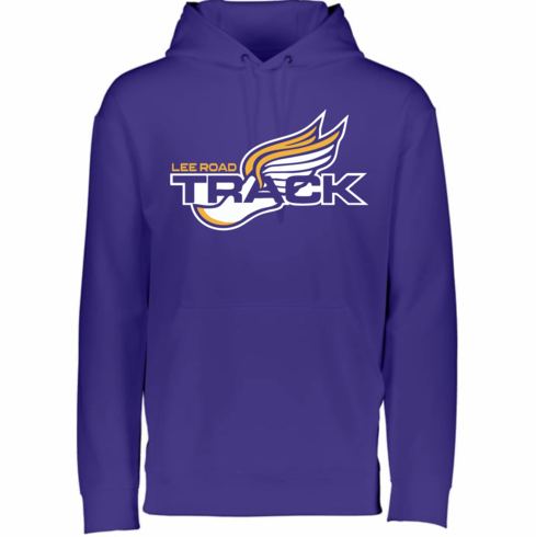 PURPLE UNISEX HEAVY DRIFIT HOODIE FLEECE LINED WITH SCREENED LOGO