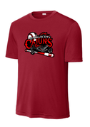 RED UNISEX DRIFIT SHIRT WITH SCREENED LOGO