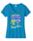 REGULAR COTTON WOMENS VNECK TSHIRT WITH SCREENED LOGO