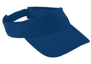 SOLID NAVY ADJUSTABLE DRIFIT VISOR WITH LOGO EMBROIDERED 