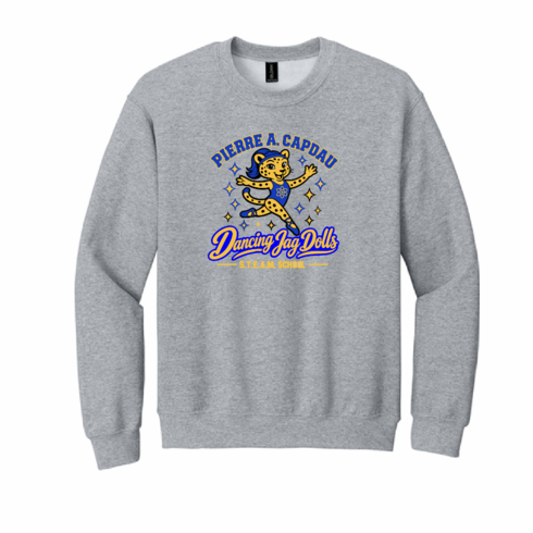 SPORT GREY UNISEX CREW SWEATSHIRT WITH SCREENED LOGO