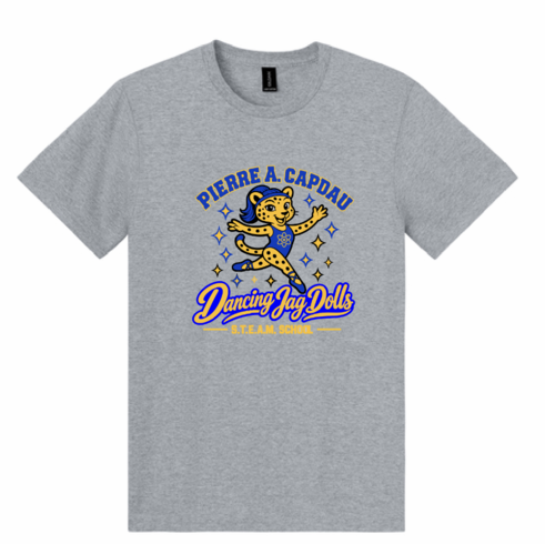 SPORT GREY UNISEX SHORT SLEEVE COTTON TSHIRT WITH SCREENED LOGO 
