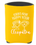 **THROW KOOZIES** YELLOW FOAM CAN KOOZIE WITH SCREENED LOGO ONE SIDED