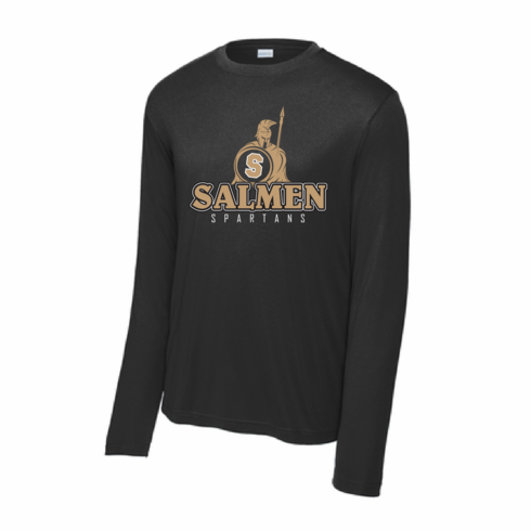 UNISEX BLACK LONG SLEEVE DRIFIT W SCREENED SPARTAN MAN LOGO