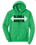 PORT & CO KELLY GREEN HOOSIE SWEATSHIRT WITH SCREENED LOGO