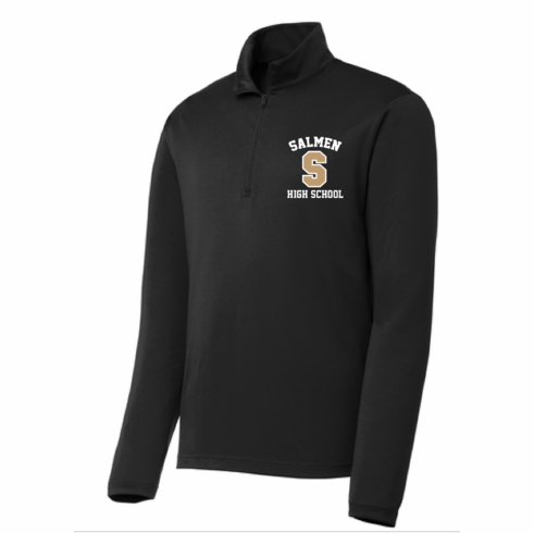 UNISEX DRIFIT LIGHT WEIGHT 1/4 ZIP TOP W SCREENED LOGO