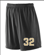 UNISEX MESH BLACK SHORT WITH PLAYERS #