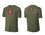 UNISEX MILITARY GREEN SHORT SLEEVE DRIFIT SHIRT W SCREENED LOGOS (YOUTH & ADULT)