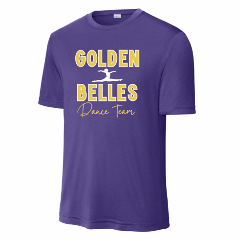 UNISEX PURPLE DRIFIT SHIRT W SCREENED LOGO