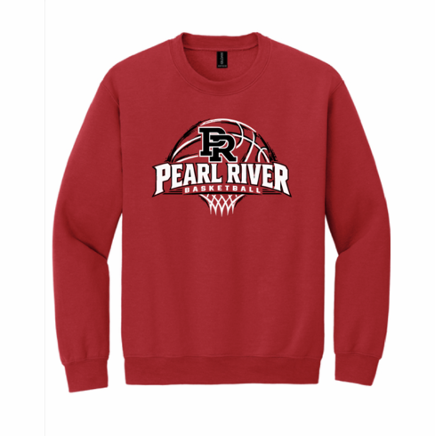 UNISEX RED GILDAN CREW SWEATSHIRT 