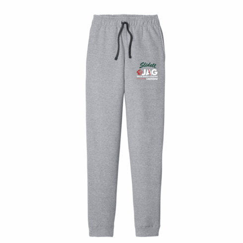 UNISEX SPORT GREY JOGGER SWEAT PANT CUFF BOTTOM WITH LOGO PRINTED