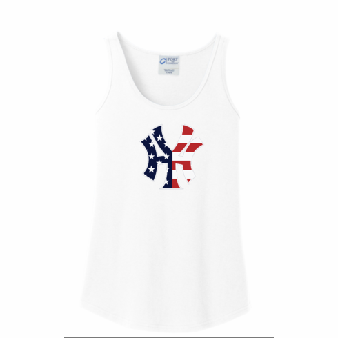 WHITE NY WOMENS TANK 