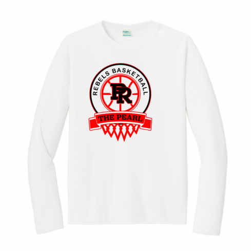 WHITE UNISEX LONG SLEEVE DRIFIT SITH SCREENED LOGO