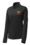 WOMENS BLACK 1/4 ZIP LIGHT WEIGHT TOP WITH EMBROIDERED LOGO 