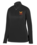 WOMENS BLACK FLEECE LINED 1/4 ZIP DRIFIT PULLOVER WITH EMBROIDERED LOGO 