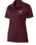WOMENS MAROON DRIFIT POLO WITH EMBROIDERED LOGO
