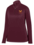WOMENS MAROON FLEECE LINED 1/4 ZIP DRIFIT PULLOVER WITH EMBROIDERED LOGO 