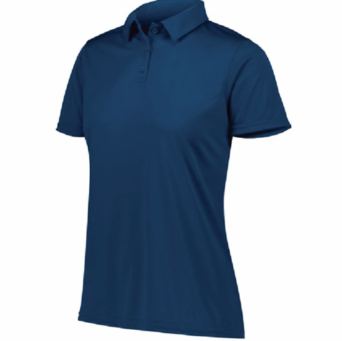 WOMENS NAVY DRIFIT POLO W MULTICOLOR JP LOGO AND SWIM EMBROIDERED LOGO