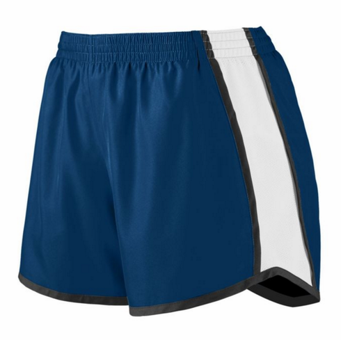 WOMENS RUNNING SHORT WITH SCREENED LOGO ON LEG