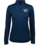 WOMENS NAVYDRIFIT 1/4 ZIP LONG SLEEVE WITH EMBROIDERED W LOGO