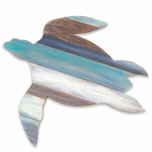 Slatwood Sea Turtle Wall Panel